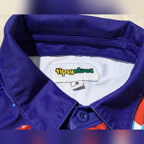 Tipsy elves Patriotic Men's Grand Finale Shirt large 4th Of July - Picture 2 of 10